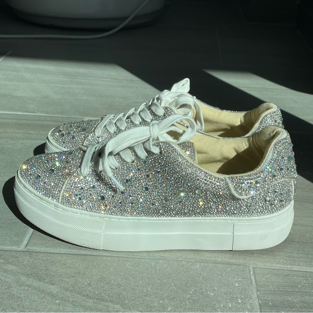 Betsey Johnson Sidney Rhinestone Sneakers